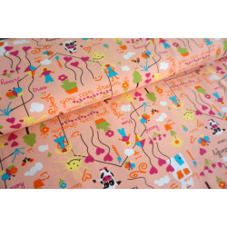 Jersey by Lots - Kinderzeichnung rosa